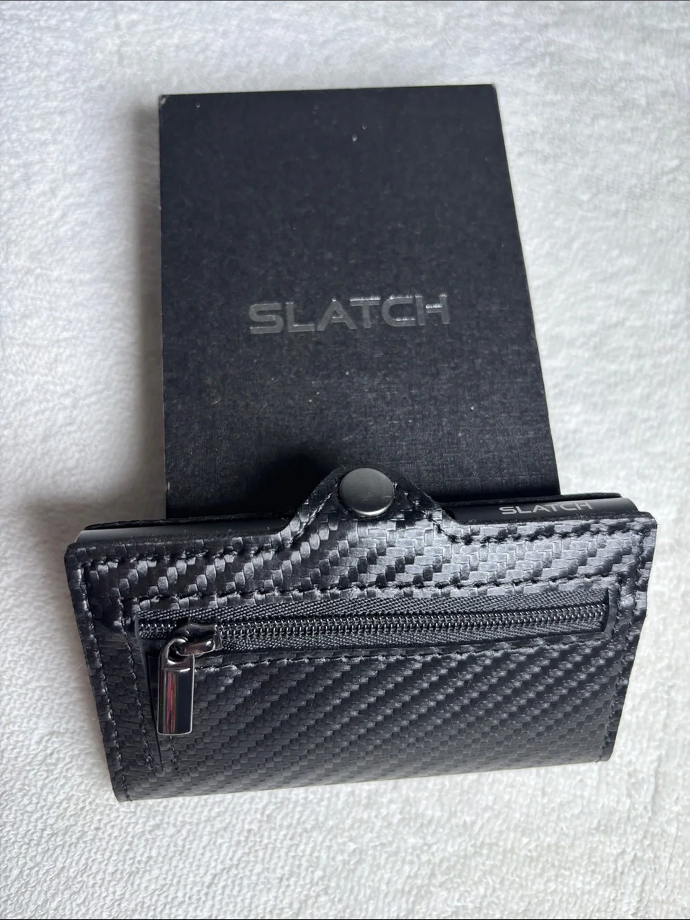 Carbon Fiber Black Minimalist Card & Key Holder